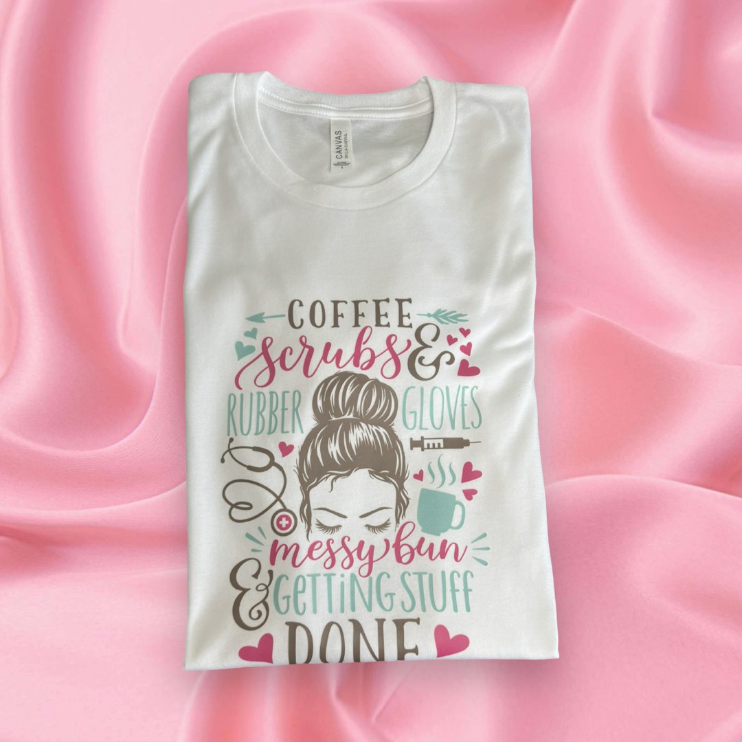 Nurse Messy Bun Shirt
