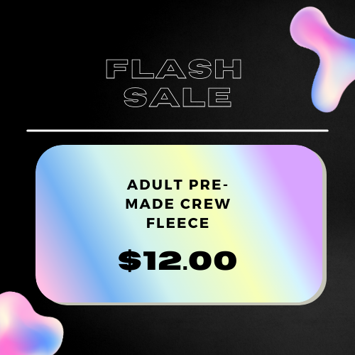 FLASH SALE UNISEX CREW FLEECE