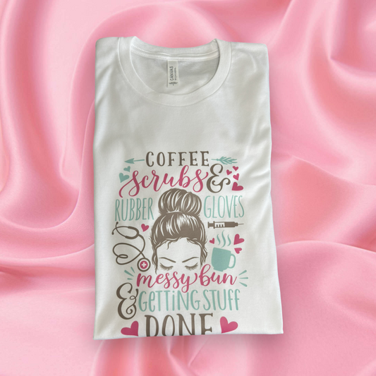 Nurse Messy Bun Shirt