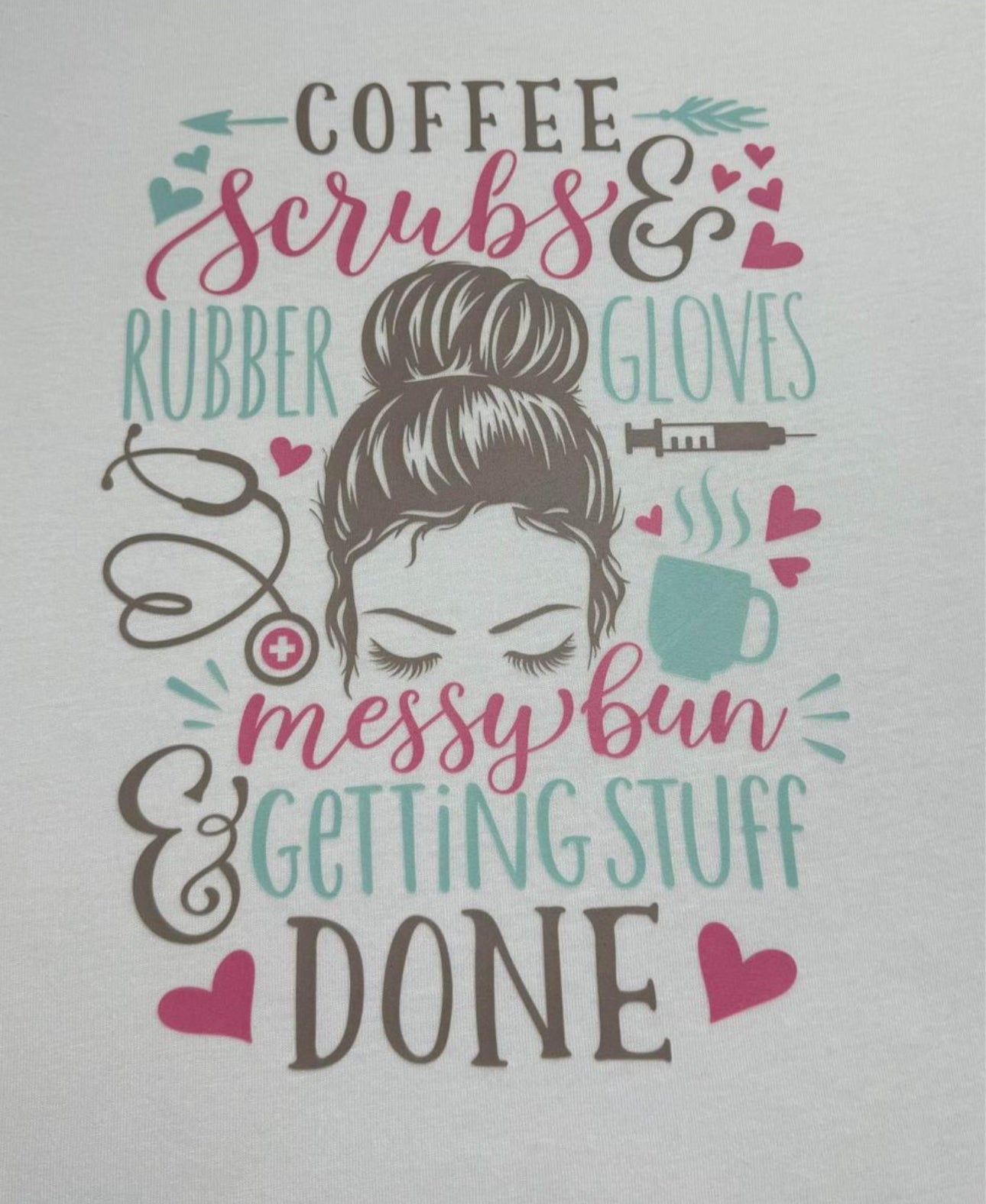Nurse Messy Bun Shirt