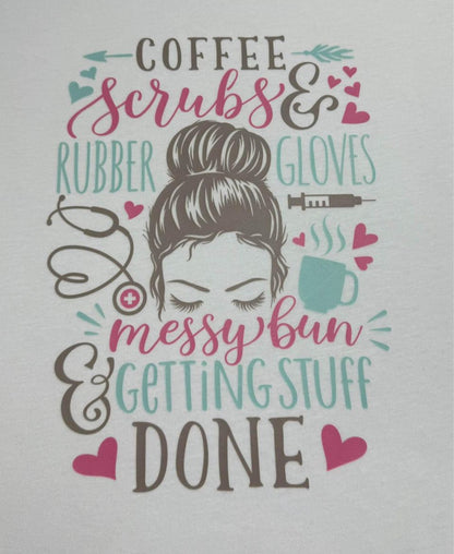 Nurse Messy Bun Shirt