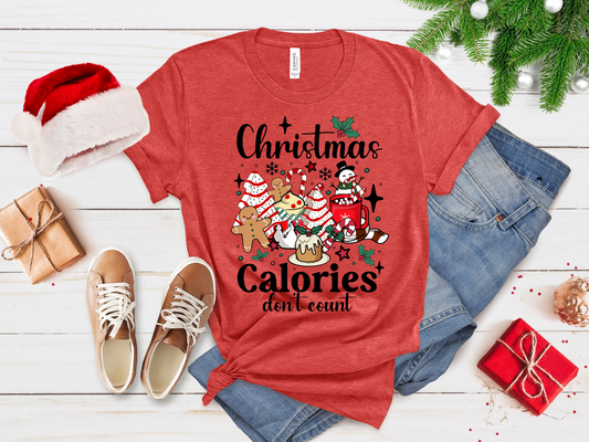 CHRISTMAS CALORIES DONT COUNT SHIRT