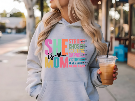 She is MOM Hoodie